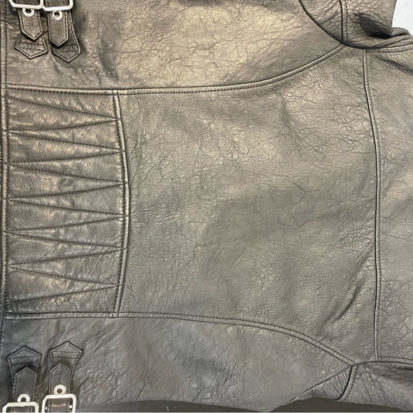Women’s Karl Lagerfeld leather jacket size medium black. - Picture 5 of 6